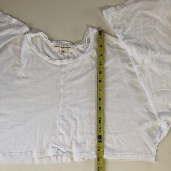 Project Social  T  Urban Outfitters Wide Sleeves Relaxed Cropped White Small - Picture 7 of 12